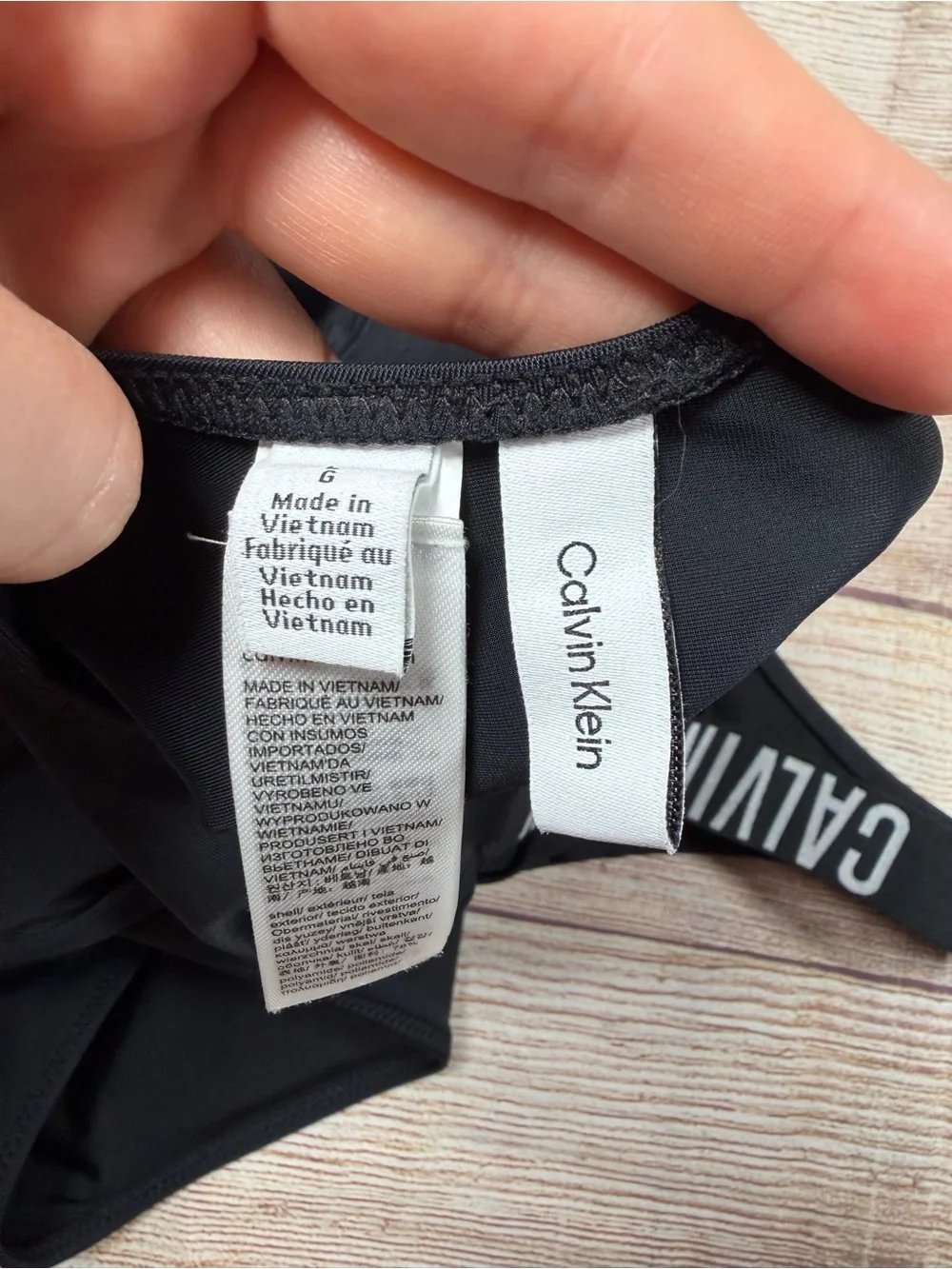 Calvin Klein Black One-Piece Swimsuit